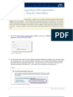Entering Recommendation Letters Through The Online Editor