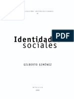 Identidades: Sociales