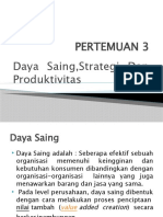 Pertemuan 3 Daya Saing, Strategi Dan Produktivitas