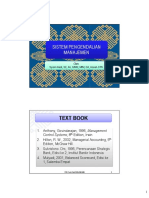 Sistem Pengendalian Manajemen: Text Book