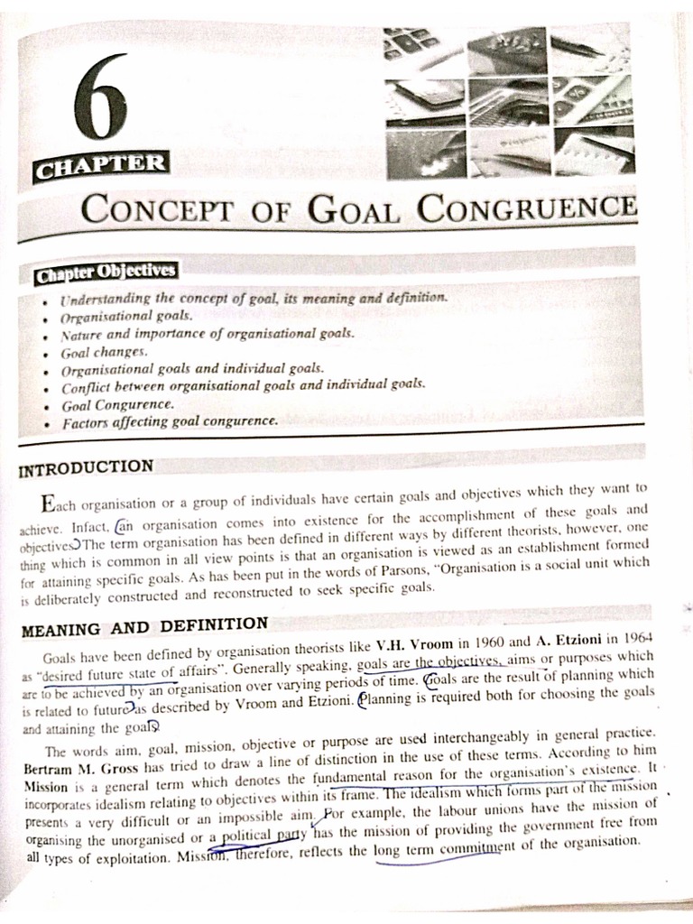 concept of goal congruence PDF