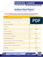 All State Indian Penal Code Mains Previous Year Questions: T.me/linkinglaws Linking Laws