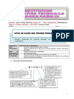 2023 09 PRIMERO (Taller 2.1 - Funcion Lineal)