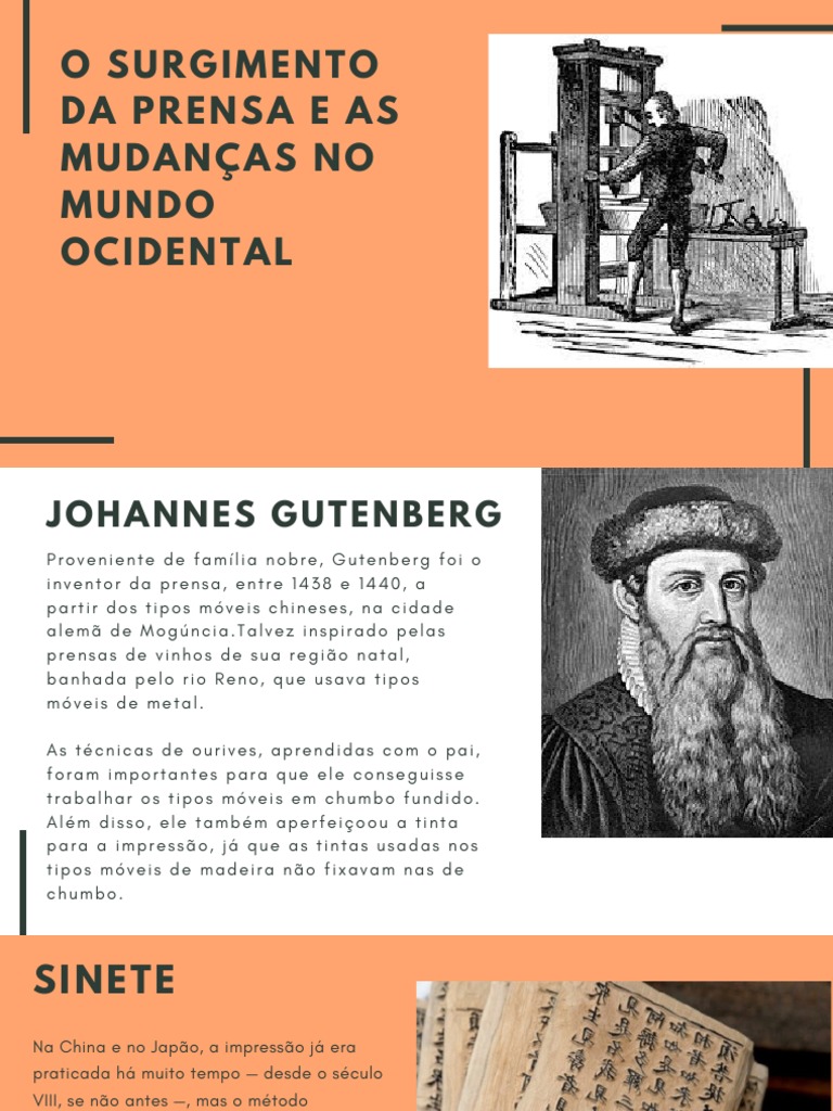 A Revolução da Impressão: Como a Invenção da Prensa Mudou a Comunicação ...