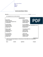 Nombre: Curso: : Guía de Aprendizaje 4° Básico