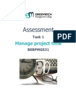 BSBPMG531 - Manage project time knowledge questionnaire
