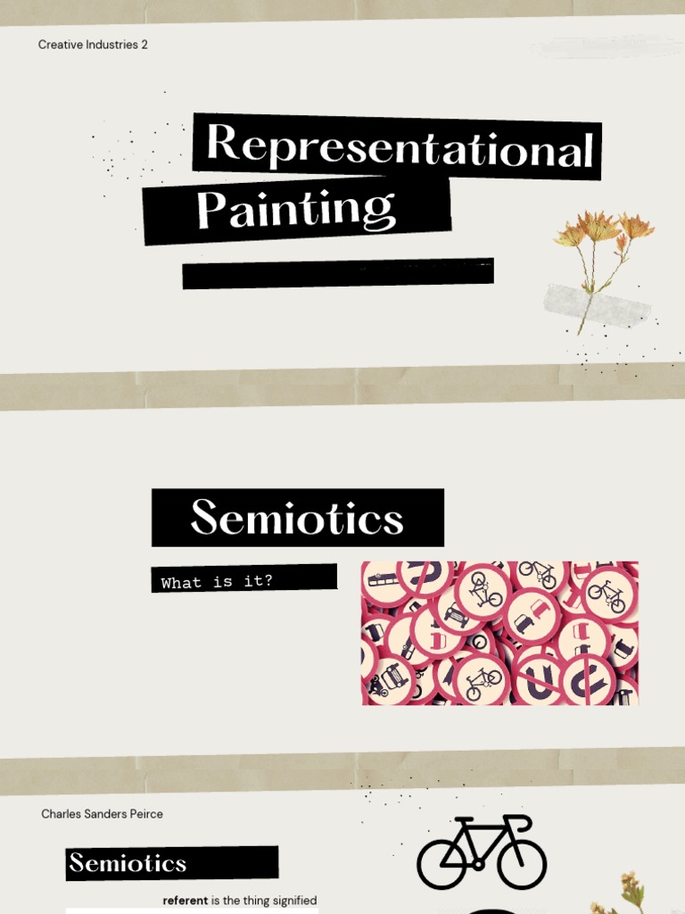 Representational Painting Lecture PDF Representation (Arts) Semiotics