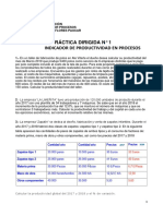 Gestión por procesos: Práctica dirigida sobre indicadores de productividad