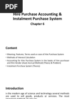 Hire Purchase Accounting & Instalment Purchase System