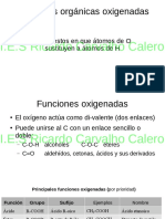 Funciones Orgánicas Oxigenadas: I.E.S Ricardo Carvalho Calero