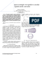 12 G To 20 G Compact Rectangle Waveguide To Circular Waveguide Mode Convertor