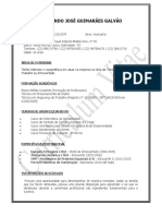 Fernando José Guimarães Galvão currículo técnico segurança trabalho almoxarifado