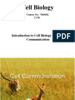 Introduction To Cell Biology and Cell Communication