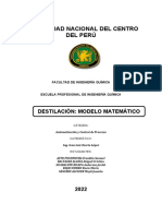Modelo matemático de la destilación (CD