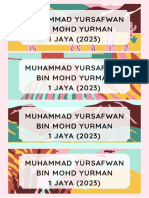 Muhammad Yursafwan Bin Mohd Yurman 1 JAYA (2023)