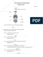 Human Organs and Organ Systems 1 Answers