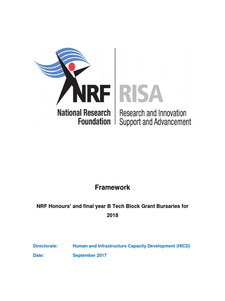 Framework NRF Honours 