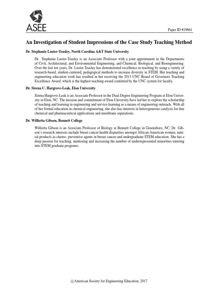 an-investigation-of-student-impressions-of-the-case-study-teaching
