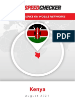 User Experience On Mobile Networks Kenya August2021