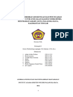 Upaya Kebersihan Lingkungan Dan Pencegahan Terhadap Covid-19 Di Jalan Kalingu Rt001/Rw003, Kelurahan Sabaru, Kota Palangka Raya, Kalimantan Tengah