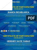 Cebu Normal University Educators' Council Certificate
