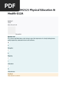 BAED-PEDH2121 Physical Education & Health G12A