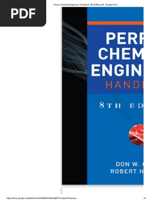 Perry's Chemical Engineers' Handbook 8th Edition | PDF