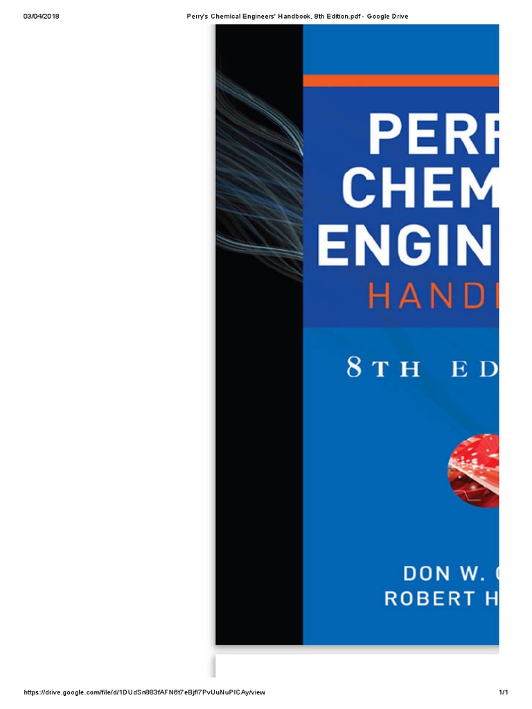 Perry's Chemical Engineers' Handbook 8th Edition | PDF