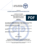 Certificado Junta Central 2022 Contador
