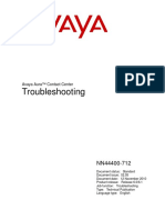 Troubleshooting: Avaya Aura™ Contact Center