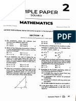 Sample Paper Math Class 9