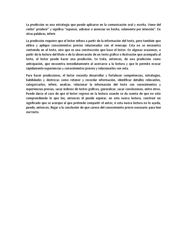 La Prediccion | PDF | Crecimiento personal y profesional