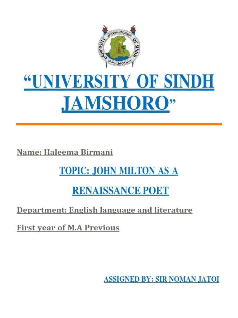 Presentation File1 PDF John Milton Poetry