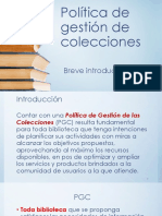 Política de Gestión de Colecciones