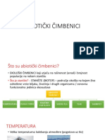 Abiotički Čimbenici