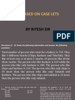 Di Based On Case Lets: by Ritesh Sir