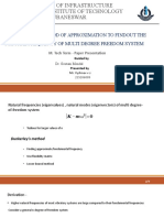 Dunkerley'S Method of Approximation To Findout The Natural Frequency of Multi Degree Freedom System