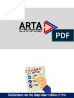 ARTA Citizen - S Charter Presentation