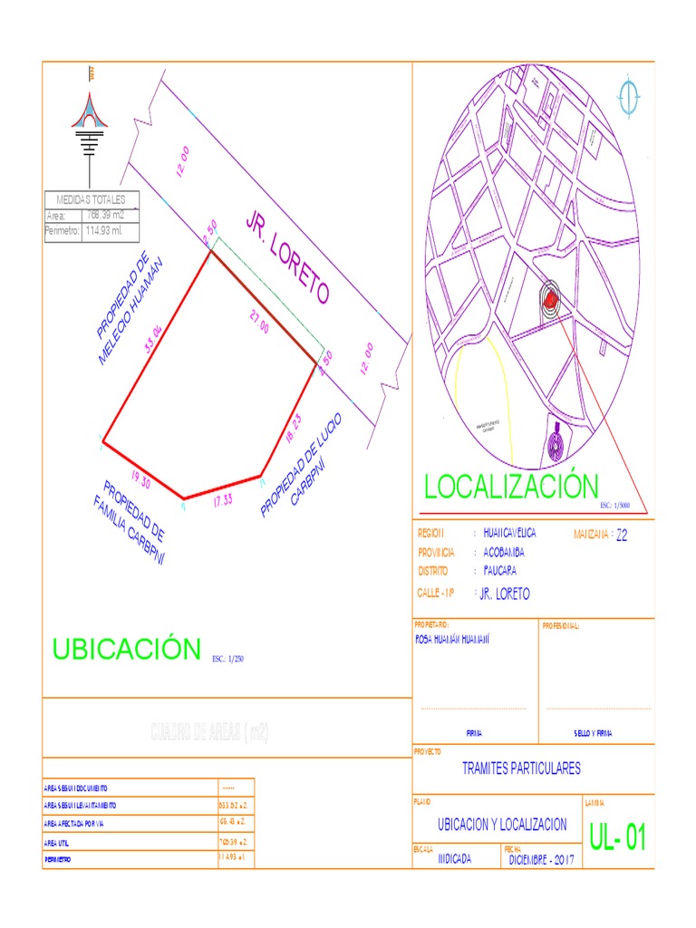 Plano de Rosa Huaman | PDF