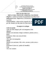 Dieta para Teste de Gordura Nas Fezes