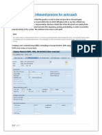 Simple Inbound Process For Auto Pack