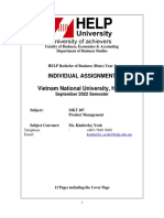 Bachelor of Business (Hons) Year 2 Individual Assignment