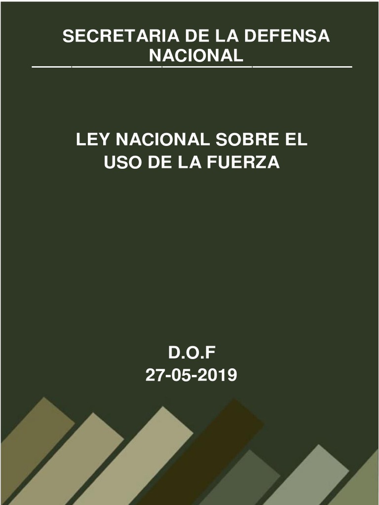 Ley Nacional sobre el Uso de la Fuerza | PDF | Institución | Policía