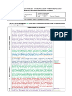 Evaluación de La Unidad I - Comunicación Y Argumentación Características y Estructura de Un Discurso Académico