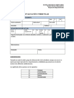 Evaluación Curricular