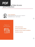 Configuring Data Access and Protection Slides