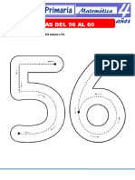 Fichas de Numeros Del Cincuenta y Seis Al Sesenta para de Ninos de Cuatro Anos 1