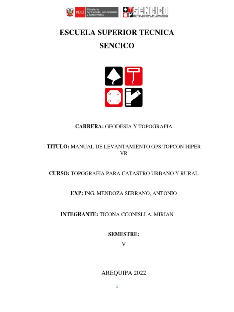 Manual de Levantamiento GPS Topcon Hiper VR | PDF | Sistema de ...