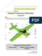 Airplane Components Worksheet