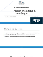 Transmission Analogique & Numérique: Filière: LST Génie Des Télécommunications